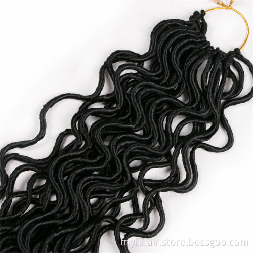 Faux Locs Body Wave curly 20 Inch 85 g/pack,24 strands/pack Synthetic Braiding Hair extensions Crochet Braid hair